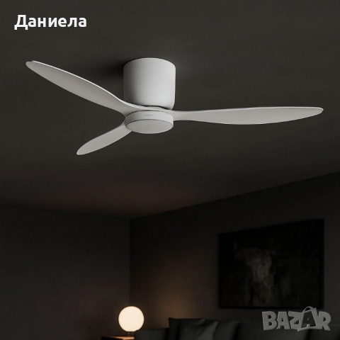 Brizy Bright Minimal – Вентилатор за таван с лампа, снимка 2 - Вентилатори - 51447117