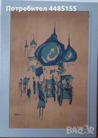 Две автентични азиатски платна, снимка 3 - Картини - 53035343