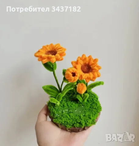 Ръчно изработени цветя! Оригинален подарък за Вашите празници, снимка 18 - Декорация за дома - 48959419