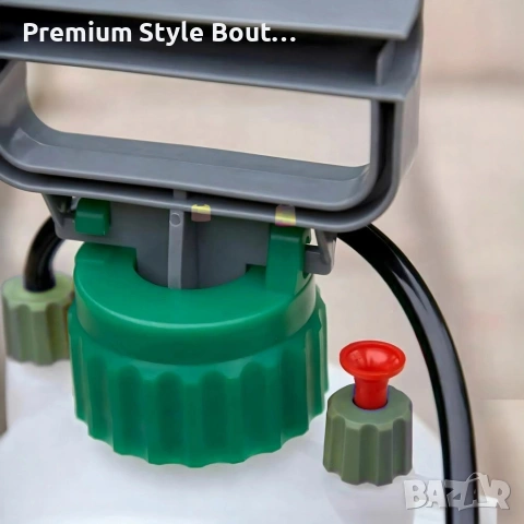 Ръчна градинска пръскачка под налягане 5L, 3 Bar – С регулируема дюза, предпазен клапан и презрамка, снимка 6 - Декорация за дома - 53836216