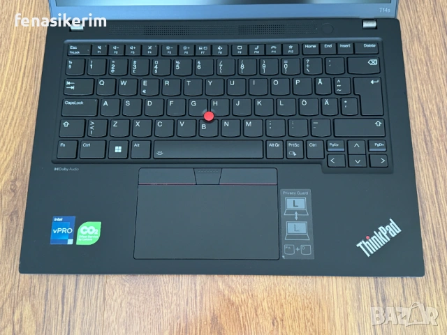 НОВ 14' Touch WUXGA Core i7-1365u Lenovo ThinkPad T14s Gen 4 32GB LPDDR5/512GB NVMe/Гаранция, снимка 12 - Лаптопи за работа - 53746301
