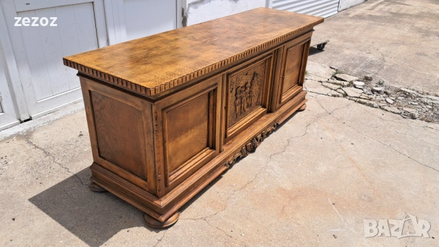 Шкаф с дърворезба масив №165 , снимка 2 - Шкафове - 53777285