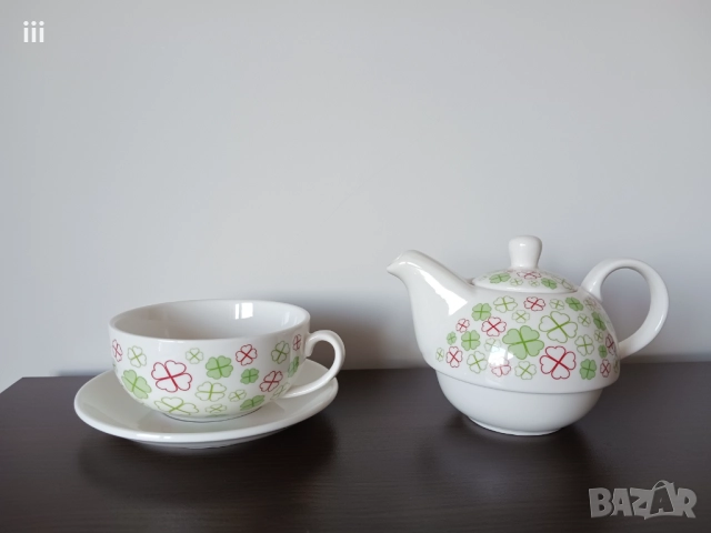 Чайник и чаша - 2 в 1, снимка 2 - Сервизи - 51789439