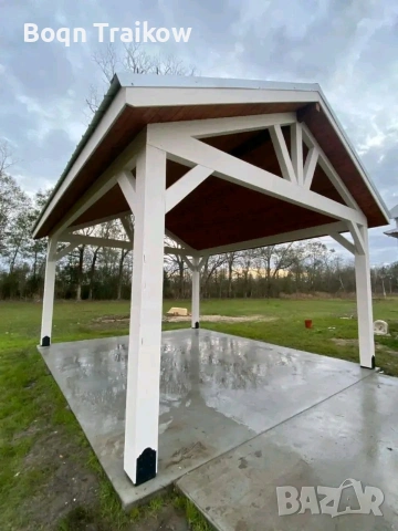 изграждане на навеси и дървени конструкции , снимка 5 - Ремонти на покриви - 53139090