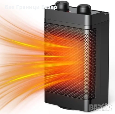 Нова Електрическа печка PTC с таймер и защита Духалка Отоплител дом стая