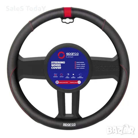 Калъф за волан, 38 см., еко кожа, черен, снимка 3 - Аксесоари и консумативи - 34292252