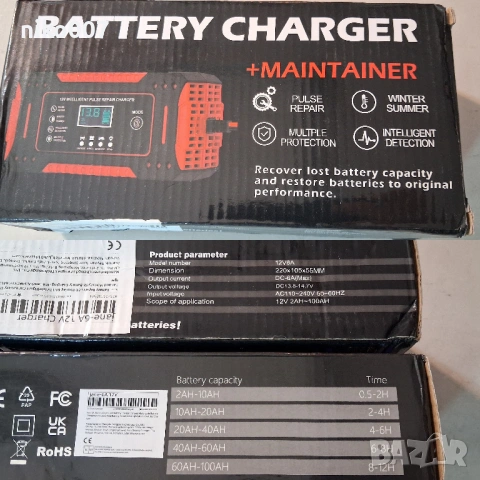 зарядно за акумулатор на кола-мотор-автомобил-ван-джип-бус, снимка 10 - Аксесоари и консумативи - 53711612
