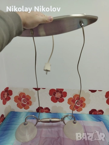 двоен лампион за таван , снимка 6 - Лампи за таван - 53480173