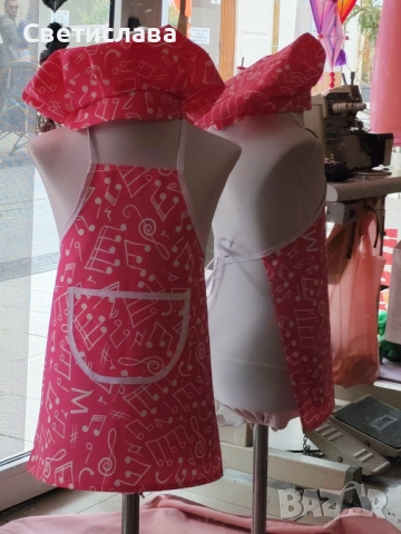 Детски готварски комплект „Малкият готвач“ – престилка и шапка и картина