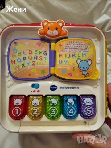 VTech Бебешки занимателен/образователен музикален куб и музикален паяк , снимка 5 - Музикални играчки - 51210126