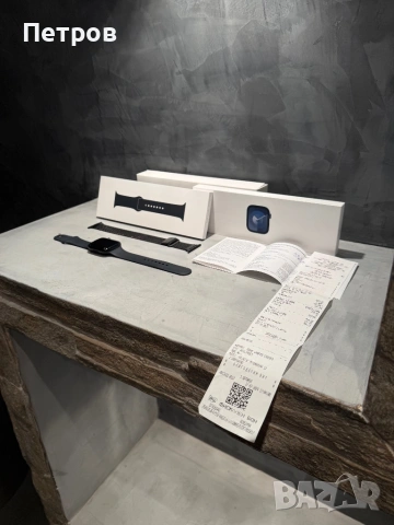 100%! КАТО ЧИСТО НОВ Apple Watch 9 45 mm + гаранция, снимка 2 - Смарт гривни - 54101810