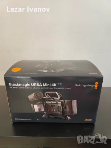 Професионална кинокамера Blackmagic Design URSA Mini 4K EF /КАТО НОВА/, снимка 3 - Камери - 48703897