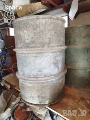 Метални варели със защитни обръчи, дълбоко поцинковани, дебелостенни