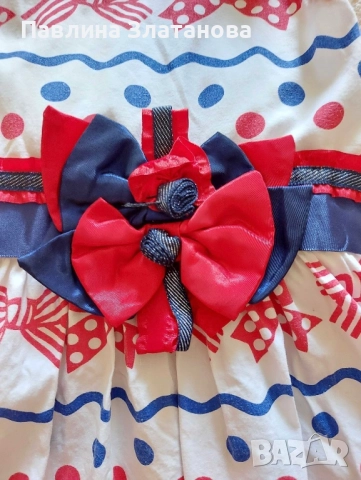 Детска разкроена рокля, снимка 3 - Детски рокли и поли - 52579380
