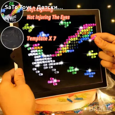 Креативен детски 3D светещ пъзел, 180 части, снимка 3 - Игри и пъзели - 49989256