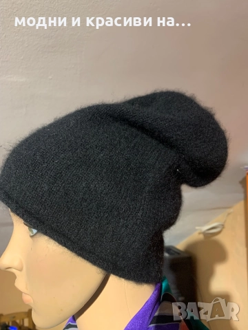 Кашмирена шапка Zara, one size, снимка 2 - Шапки - 52950929