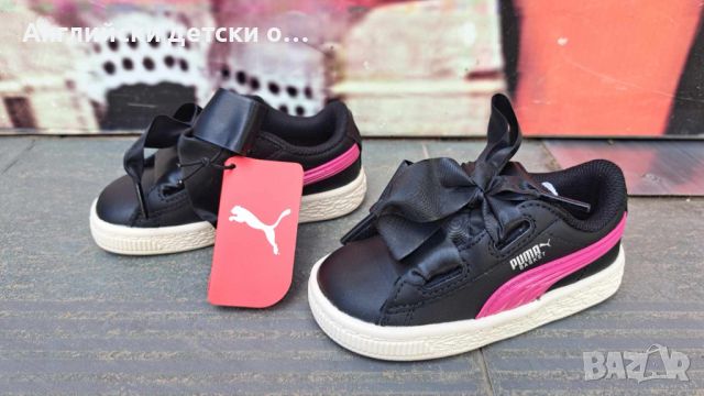 Английски детски оригинални естествена кожа кецки-PUMA, снимка 5 - Детски маратонки - 45496599