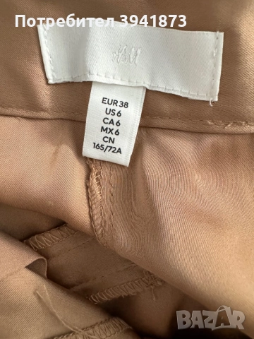 Сатенен дамски панталон H&M, снимка 3 - Панталони - 51442518