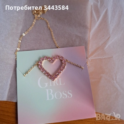 накит сърце синджирче