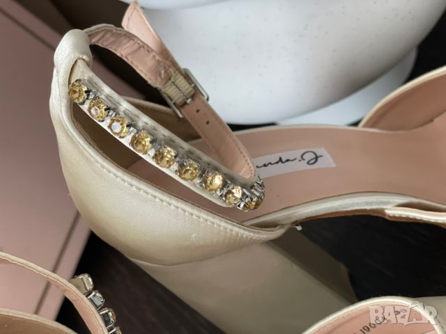 Miranda Дамски сандали с платформа и дебел ток 14 см, 38 EU, снимка 6 - Дамски обувки на ток - 46294266