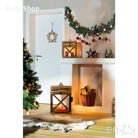 Коледен гирлянд с украса и светлини-180 см./гирлянд със светлини , снимка 6 - Декорация за дома - 52227113