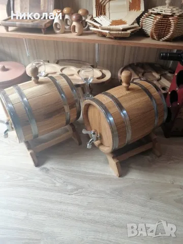 Дървени бурета от черница, 5 и 10 литра, лазерно гравирани, снимка 5 - Прибори за хранене, готвене и сервиране - 36325257