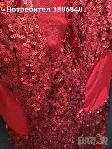Рокля за празниците с пайети , снимка 2 - Рокли - 52540438