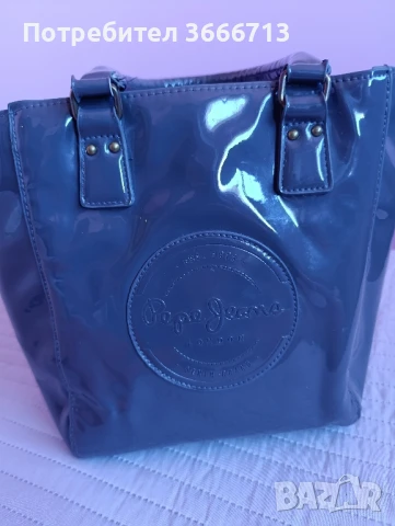 Дамска кожена чанта Pepe jeans, снимка 6 - Чанти - 51363463