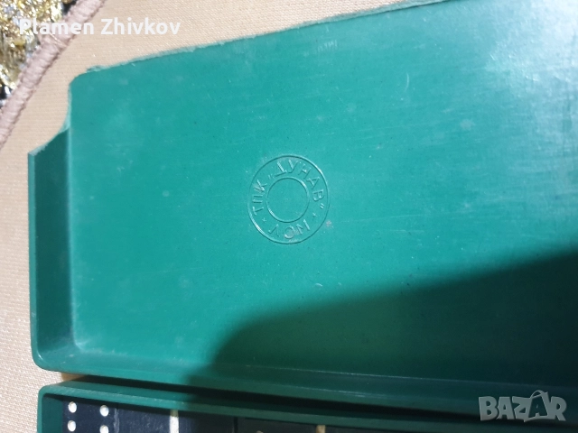 старо бакелитово мини домино Туристически вариант, снимка 2 - Антикварни и старинни предмети - 52927091