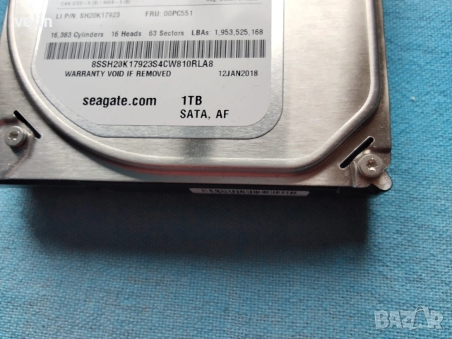 1 TB HARD DISK за настолен компютър - перфектен , снимка 2 - Работни компютри - 54013630