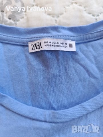 Zara синя памучна рокля, снимка 8 - Рокли - 50753374