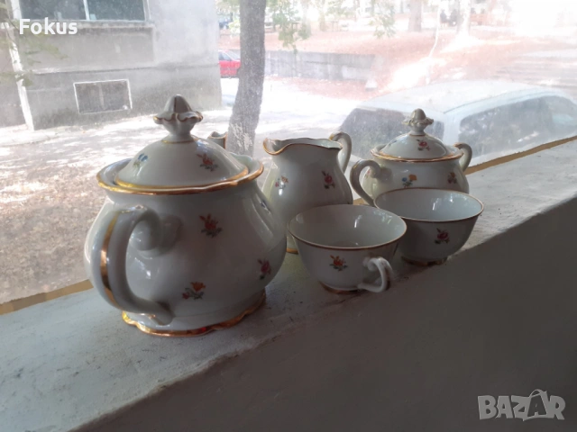 Порцеланов сервиз Jaeger & Co Bavaria US Zone порцелан, снимка 3 - Антикварни и старинни предмети - 53457172