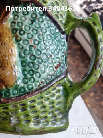 Малка кана троянска керамика подписана, снимка 6 - Антикварни и старинни предмети - 51043698