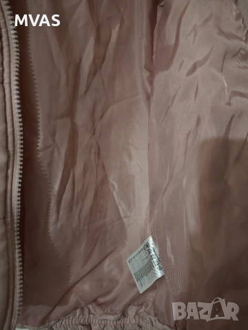 Дамско розово яке - 50% с бели кантове S M размер, снимка 4 - Якета - 51826461