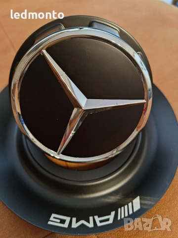 144 мм алуминиева капачка за джанта Mercedes AMG – черна, на резба monto.bg, снимка 2 - Части - 53878599