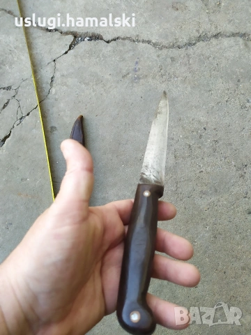 Стар нож с кания, снимка 7 - Антикварни и старинни предмети - 54173695