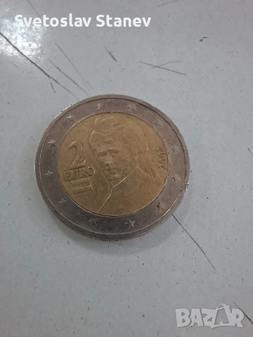 Монета 2 евро Австрия 2002 г.
