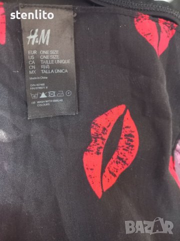 Плажен шал - парео H&M принт целувки, снимка 4 - Шалове - 46566665