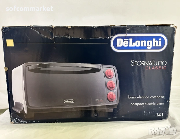 Мини фурна Delonghi 14 литра 1400W, снимка 6 - Печки, фурни - 53900269