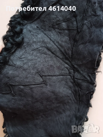 Яка от естествен косъм каракул НОВО, снимка 4 - Шалове - 52936347