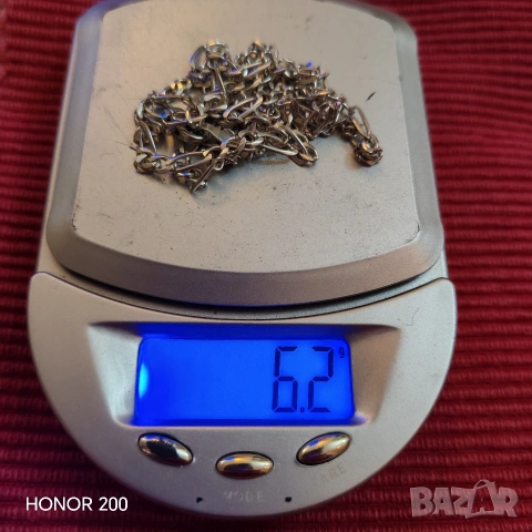 Сребърен ланец, синджир. , снимка 4 - Колиета, медальони, синджири - 53667792