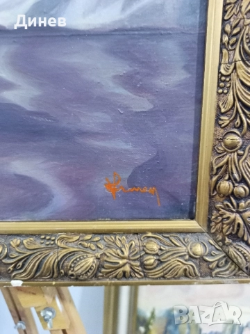 картина маслени бои Танцьорка с Даире (Ориенталски Мотив), снимка 7 - Декорация за дома - 52146217