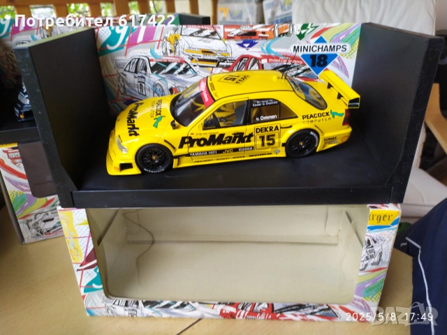1:18 Метален модел на MERCEDES C-Klass DTM Team AMG - UT models / Minichamps, снимка 2 - Колекции - 53142144