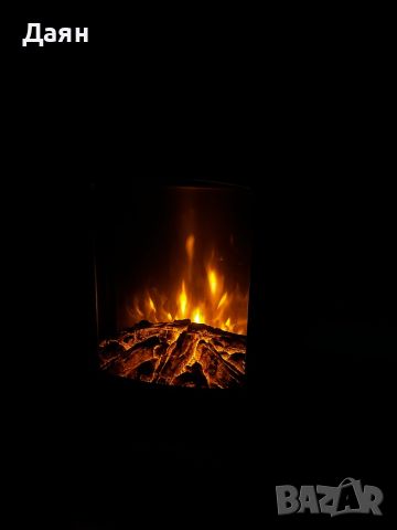 Електрическа камина Homcom с 3D ефект на огън , снимка 8 - Отоплителни печки - 46425153