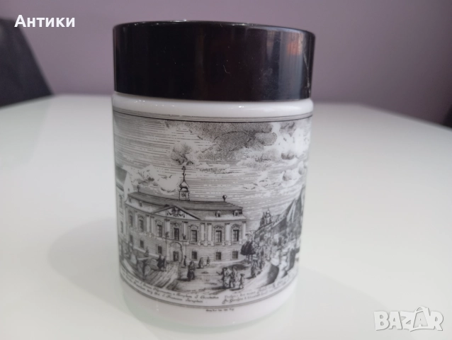 Стар порцеланов красив буркан  , снимка 9 - Други ценни предмети - 52625303