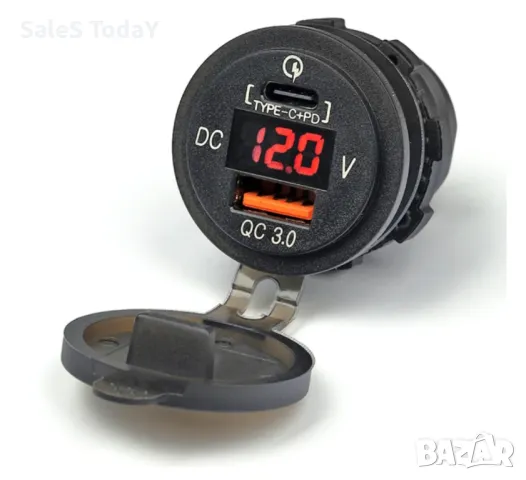 Волтметър за кола, USB, Type C , снимка 3 - Аксесоари и консумативи - 49828988