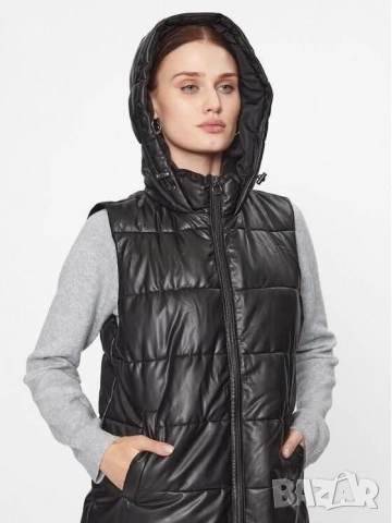 Дамски кожен елек Only - 64 лв., снимка 4 - Елеци - 52339694