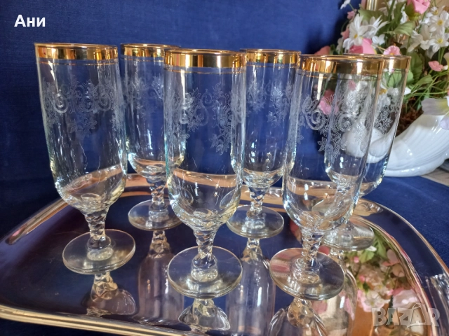 Чаши Бохемия, снимка 8 - Чаши - 51696038