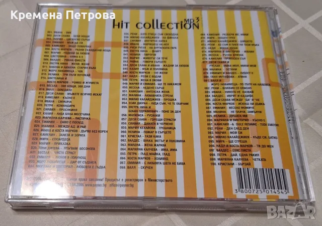 CD Payner  Hit collection MP3, снимка 2 - CD дискове - 48282859