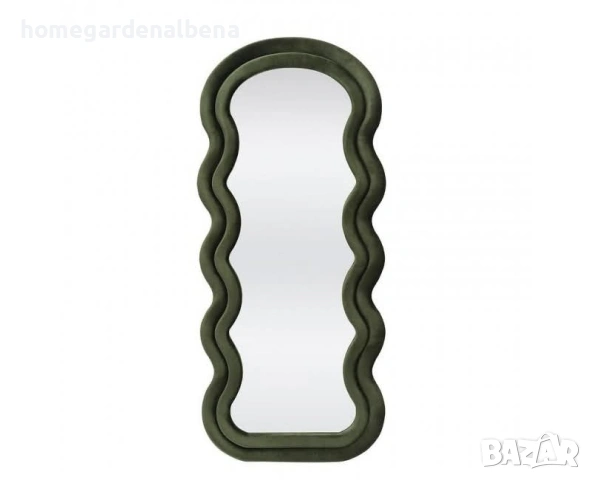 Огледало CONFETTO – Вълнообразен дизайн | Зелено | 70x160 см